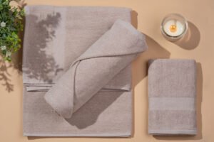 Light Luxe Bath Linen Set - Hummus Colour