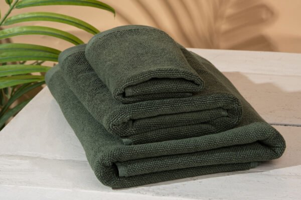 Bath Linen Set - 2x (Blue and Green Colour)