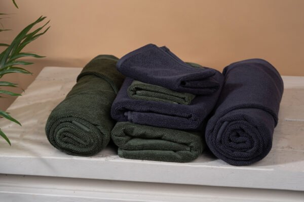 Bath Linen Set - 2x (Blue and Green Colour)