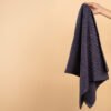 Bath Linen Set - 2x (White and Blue Colour)